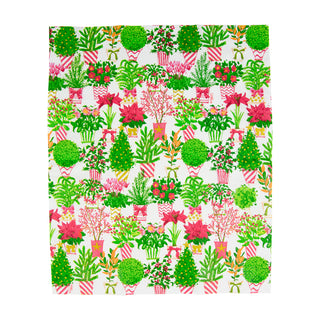 Christmas Flower Market Guest Towel Napkins - 15 Per Package