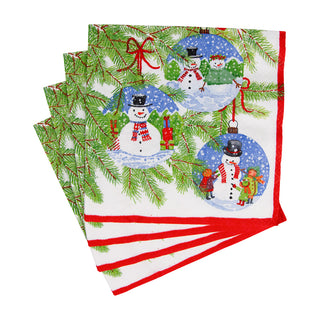 Snowman Ornaments Napkin Luncheon