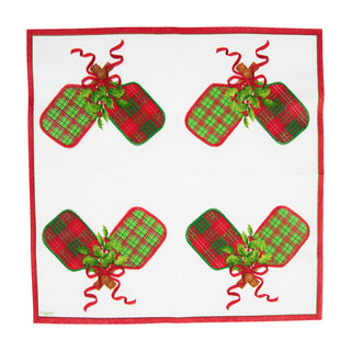 Christmas Pickleball Napkin Cocktail