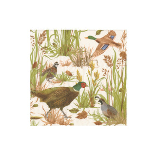 Birds Of A Feather Boxed Cocktail Napkins - 40 Per Box