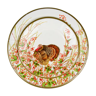 Turkey And Berries Dinner Plates