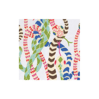 Serpentine White  Napkin Box Cocktail - 40 per box