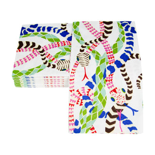 Serpentine White Guest Towel