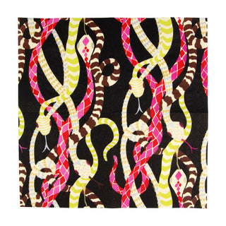 Serpentine Black Napkin Cocktail