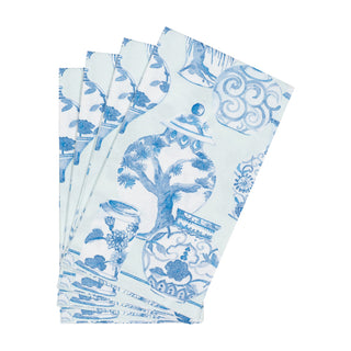 Glazed Porcelain Celadon-Ppr Linen Napkin Airlaid Cocktail-15 In