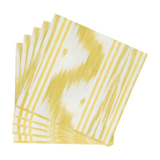 Toile De Nantes Yellow-Paper Linen Napkin Airlaid Dinner-12 In