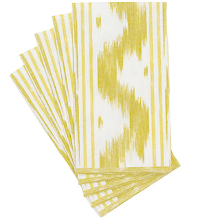 Toile De Nantes Yellow-Paper Linen Guest Towels Airlaid - 12 In