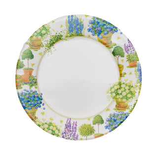 Potted Hydrangeas Dinner Plates