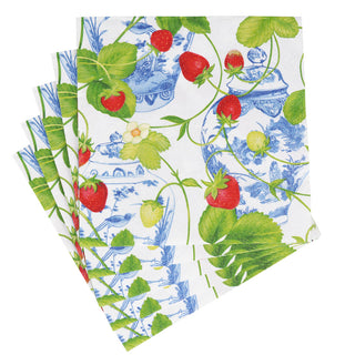 Strawberries And Cream Napkin Luncheon
