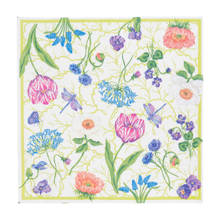Floral Majolica Napkin Cocktail