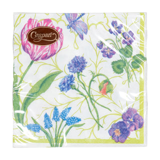 Floral Majolica Napkin Cocktail