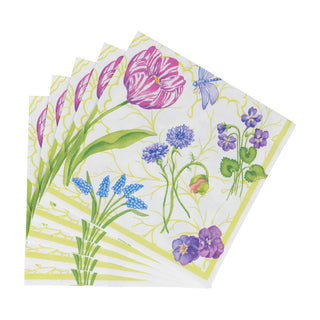 Floral Majolica Napkin Luncheon