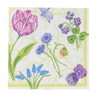 Floral Majolica Napkin Luncheon