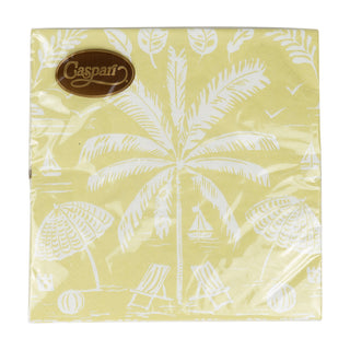 Palms And Parasols Key Lime Luncheon Napkins - 20 Per Package