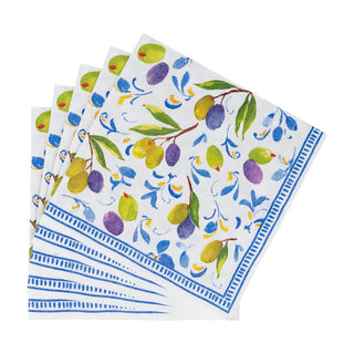 Mediterranean Blue Luncheon Napkins - 20 Per Package