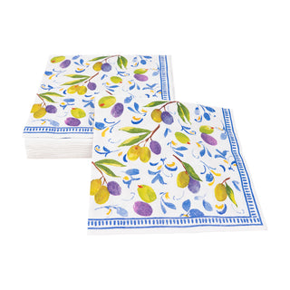 Mediterranean Blue Luncheon Napkins - 20 Per Package