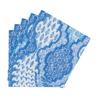 Provencale Cotton Blue Cocktail Napkins - 20 Per Package