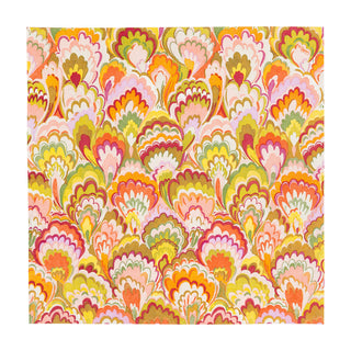 Marbled Ceramica Rspbrry/Chartreuse Napkin Cocktail