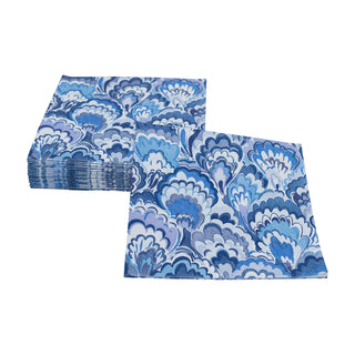 Marbled Ceramica Indigo Napkin Cocktail