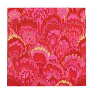 Marbled Ceramica Red & Fuchsia Luncheon Napkins - includes 20 Luncheon Napkins