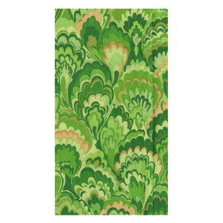Marbled Ceramica Green Guest Towels - includes 15 Guest Towels