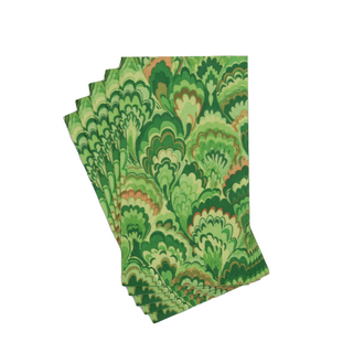 Marbled Ceramica Green Guest Towels - includes 15 Guest Towels