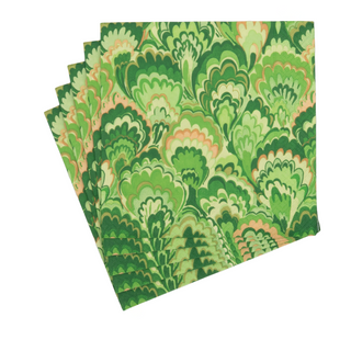 Marbled Ceramica Green Luncheon Napkins - includes 20 Luncheon Napkins