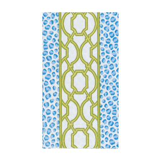 Knots And Spots Blue/Green Guest Towel