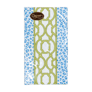 Knots And Spots Blue/Green Guest Towel