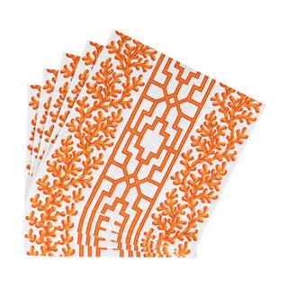 Coral And Trellis Coral Luncheon Napkins - 20 Per Package