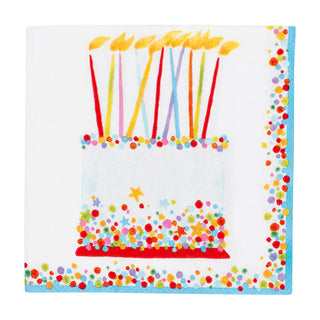 Birthday Cake Cocktail Napkins - 20 Per Package