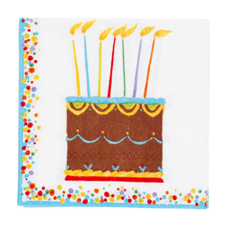 Birthday Cake Cocktail Napkins - 20 Per Package