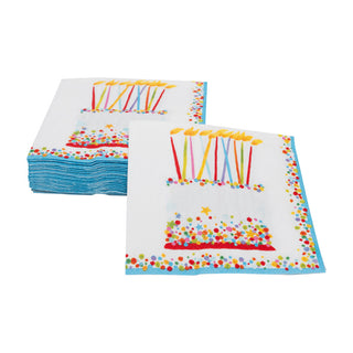 Birthday Cake Cocktail Napkins - 20 Per Package