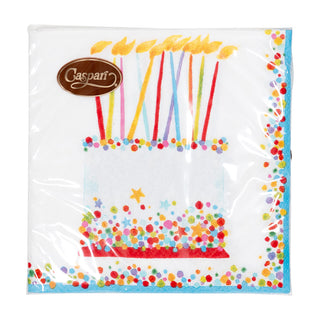 Birthday Cake Cocktail Napkins - 20 Per Package