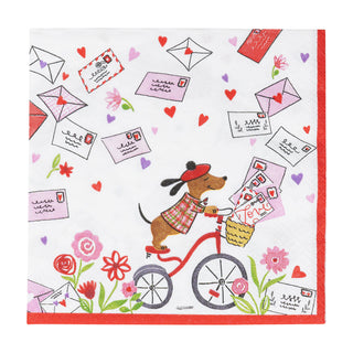 Love Notes Luncheon Napkins - 20 Per Package