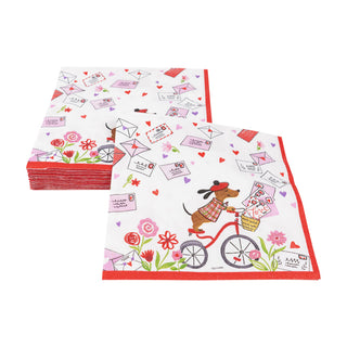 Love Notes Luncheon Napkins - 20 Per Package