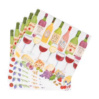 Wine Pairings Cocktail Napkins - 20 Per Package