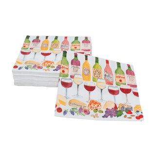 Wine Pairings Cocktail Napkins - 20 Per Package