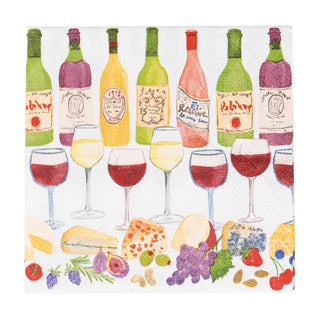 Wine Pairings Cocktail Napkins - 20 Per Package