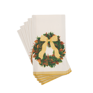Magnolia Wreath Guest Towels - includes 15 Guest Towels