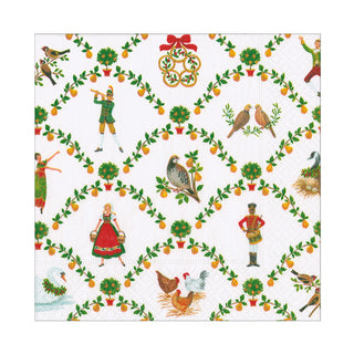 On The Twelfth Day Luncheon Napkins - includes 20 Luncheon Napkins