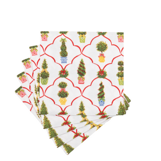 Petit Jardin de Noel Cocktail Napkins - includes 20 Cocktail Napkins