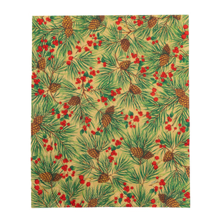 Evergreen And Berries Gold Guest Towels - includes 15 Guest Towels