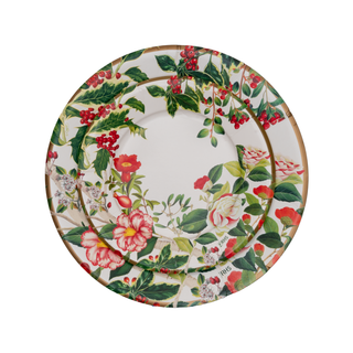 Christmas Chinoiserie Paper Dinner Plates - includes 8 Paper Dinner Plates