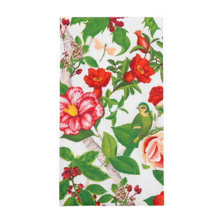 Christmas Chinoiserie White Guest Towels - includes 15 Guest Towels