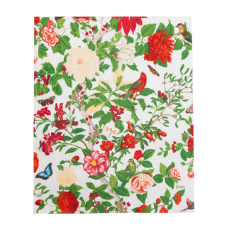 Christmas Chinoiserie White Guest Towels - includes 15 Guest Towels