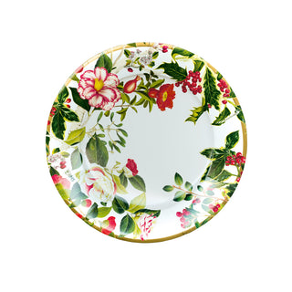 Christmas Chinoiserie Paper Salad & Dessert Plates - includes 8 Paper Salad & Dessert Plates