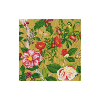 Christmas Chinoiserie Gold Boxed Cocktail Napkins - includes 12 Boxed Cocktail Napkins