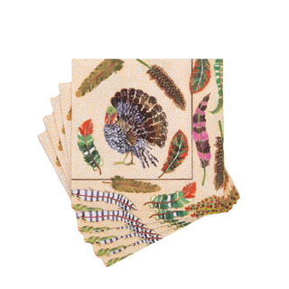 Plumage Cocktail Napkins - includes 20 Cocktail Napkins