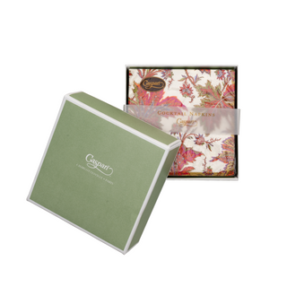 Paisley Leaves Ivory Boxed Cocktail Napkins - includes 40 Boxed Cocktail Napkins